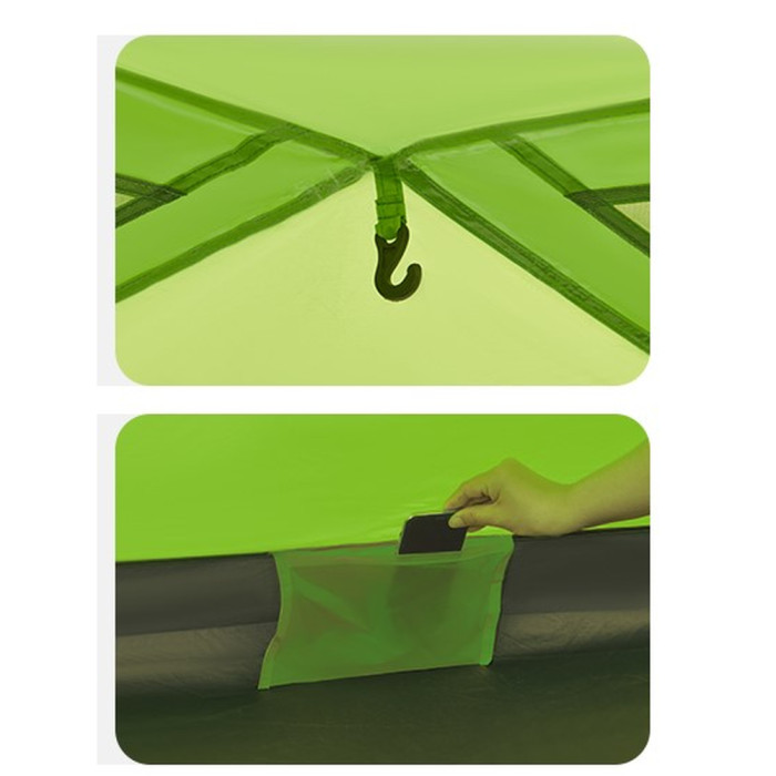 Намет двомісний Naturehike CNK2450WS030, зелений 