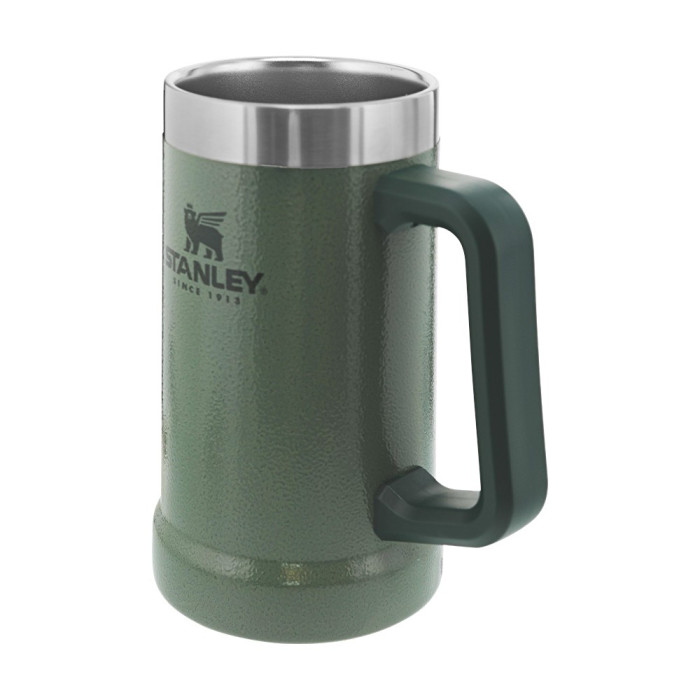 Термокружка пивна Stanley Adventure Stein Hammertone Green 0.7 л 