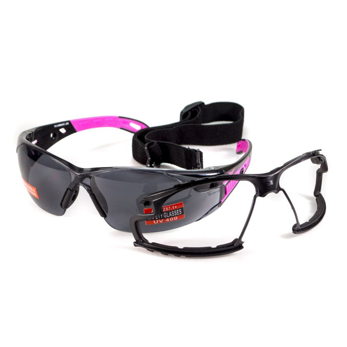 Окуляри Global Vision Pink-IT (gray) чорні 