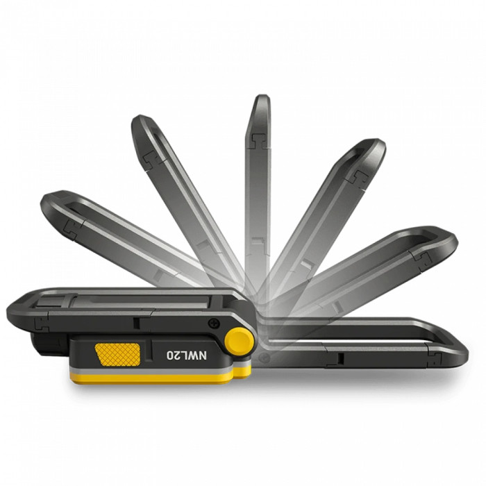 Ліхтар універсальний з магнітним кріпленням Nitecore NWL20 (600 люмен, 7 режимів, 1x21700) 