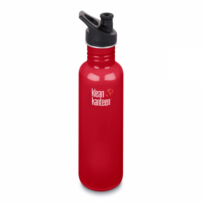 Спортивна пляшка для води Klean Kanteen Classic Sport Cap 800 мл (червона) 