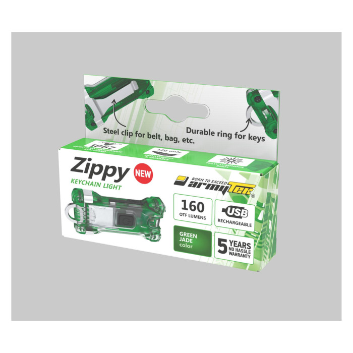 Ліхтар-брелок Armytek Zippy, 160 люмен, зелений 