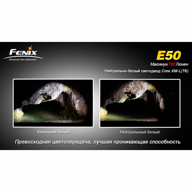 Ліхтар Fenix E50 Cree XM-L (T6) neutral white 