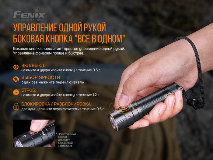 Ліхтар Fenix E28R з акумулятором Fenix 3400mah + точилка Work Sharp Micro 
