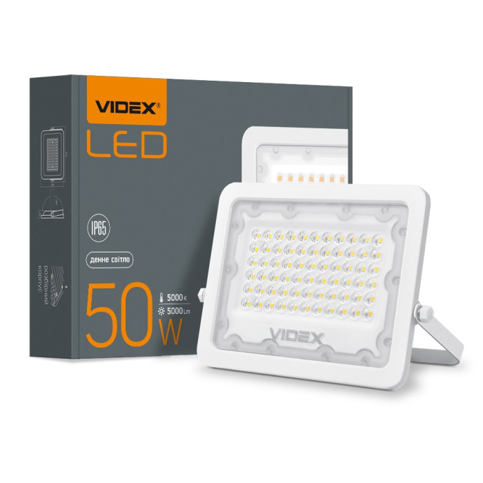 Прожектор VIDEX 50W 5000K 220V White (VL-F2e-505W) 