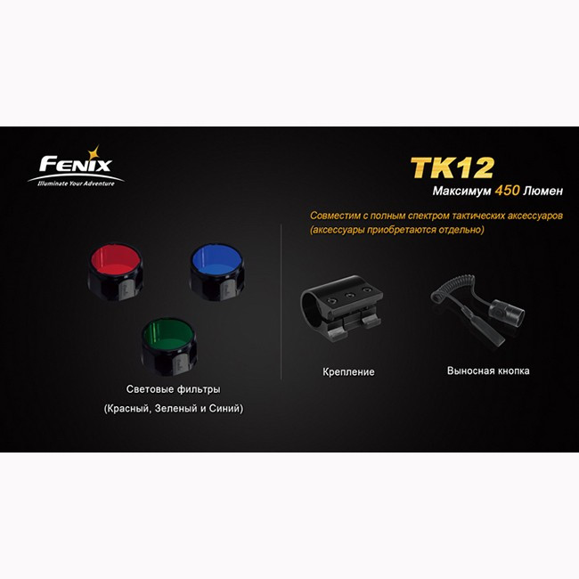 Ліхтар Fenix TK12 Cree XP-G2 (R5) 