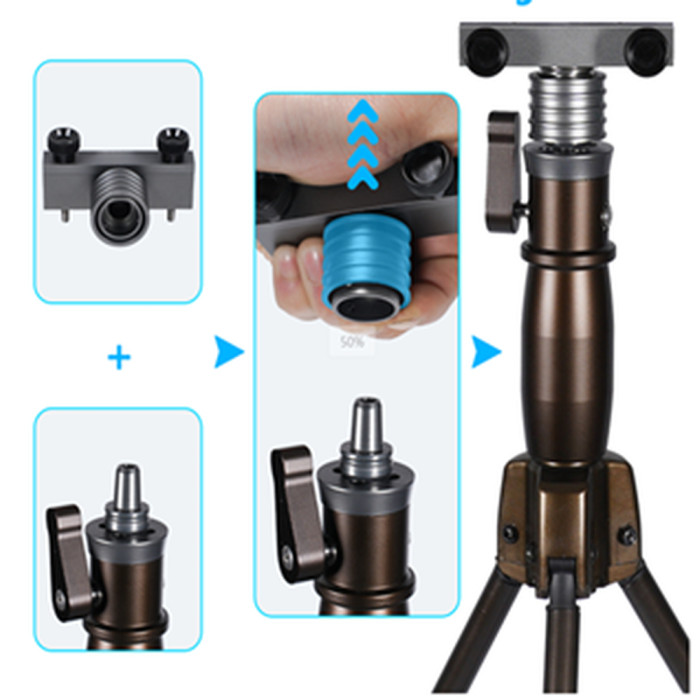 Трипод Fiery Deer DX-GEN7-MLK, висота 186 см 