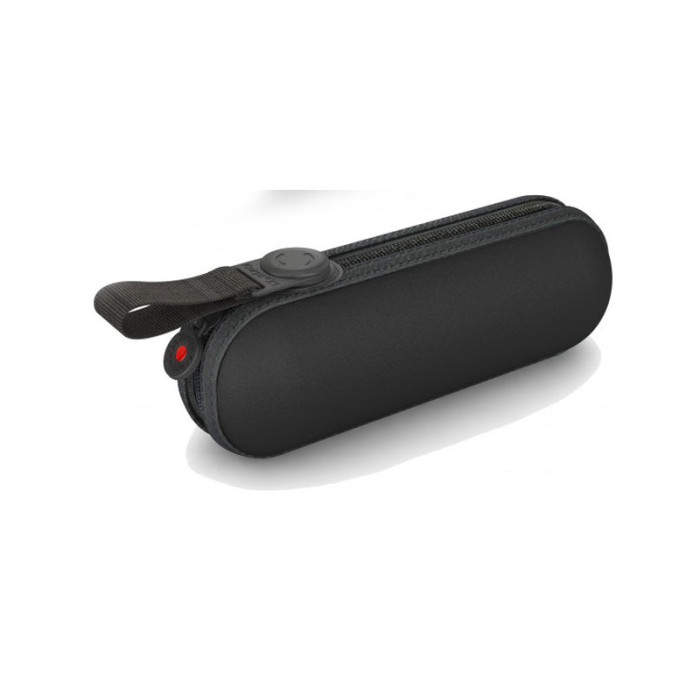 Парасолька Knirps X1 Black хутро /складаний /7спіц /D90x18см