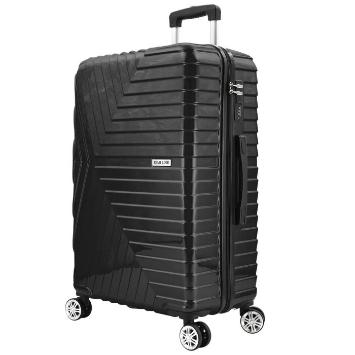 Валіза Semi Line 24" (M) Black (T5765-2) 