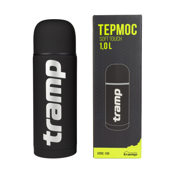 Термос Tramp Soft Touch 1 л UTRC-109 black 