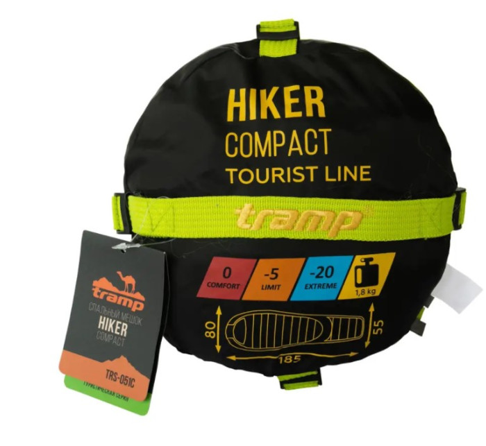 Спальний мішок Tramp Hiker Compact кокон лівий TRS-052С 