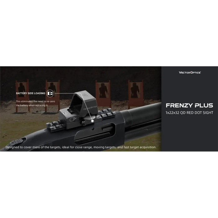 Приціл коліматорний Vector Optics Frenzy Plus 1x22x32 QD 