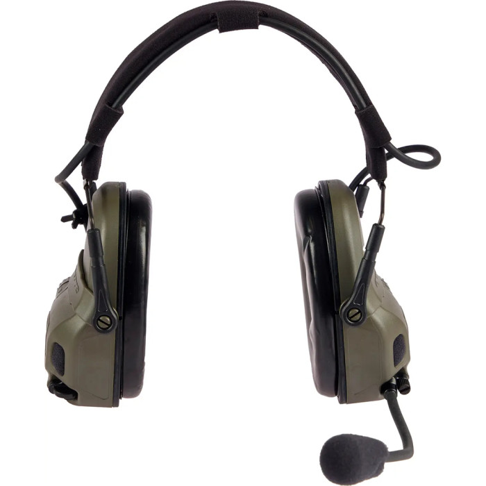Активні навушники Ops-Core AMP Communication Headset-Connectorized. Верхній тримач. Ranger Green 