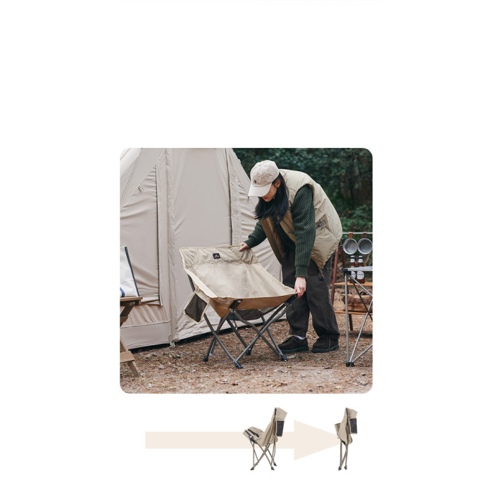 Стілець складаний Naturehike Stellaluna T02J CNK2350JJ010, бежевий 