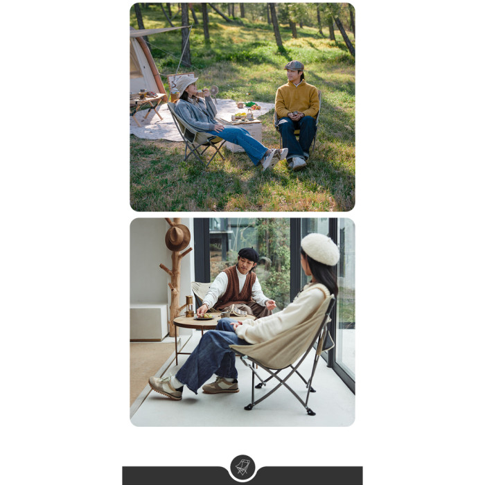 Стілець складаний Naturehike Stellaluna T02J CNK2350JJ010, бежевий 