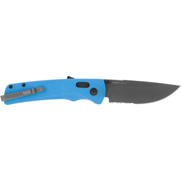 Ніж SOG Flash AT, Civic Cyan MK3 // Partially Serrated (SOG 11-18-04-57) 