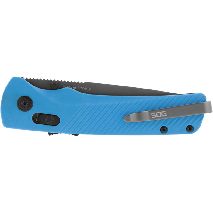 Ніж SOG Flash AT, Civic Cyan MK3 // Partially Serrated (SOG 11-18-04-57) 