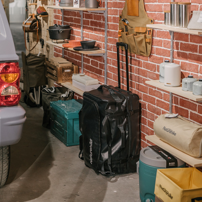 Сумка на колесах Naturehike NH21LX002, розмір L, чорна 