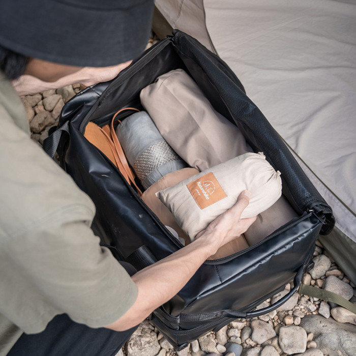 Сумка на колесах Naturehike NH21LX002, розмір L, чорна 