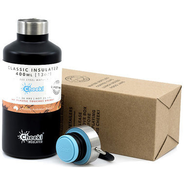 Дитячий термос Cheeki Classic Insulated 400 мл (Matte Black) 