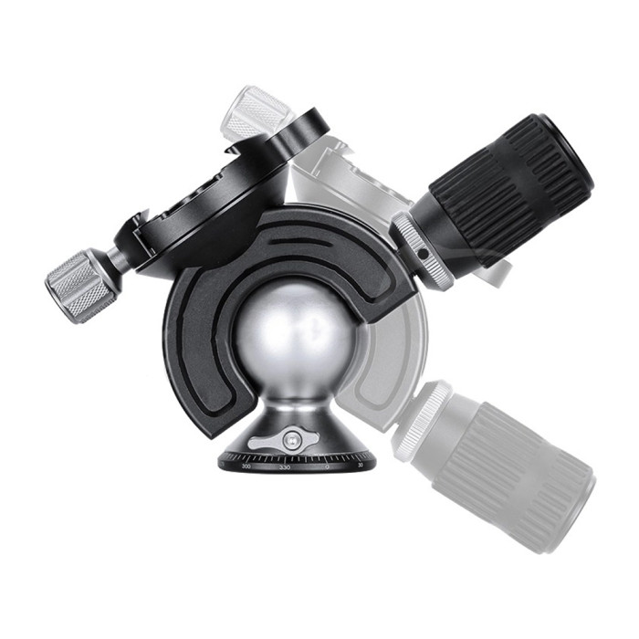 Головка штативна Leofoto MH-60 з затискачем ARCA. З ручкою і рівнем 