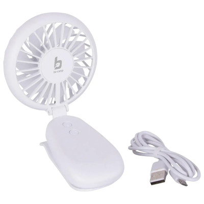Вентилятор акумуляторний Bo-Camp Mini Fan With Clamp White (8520960)
