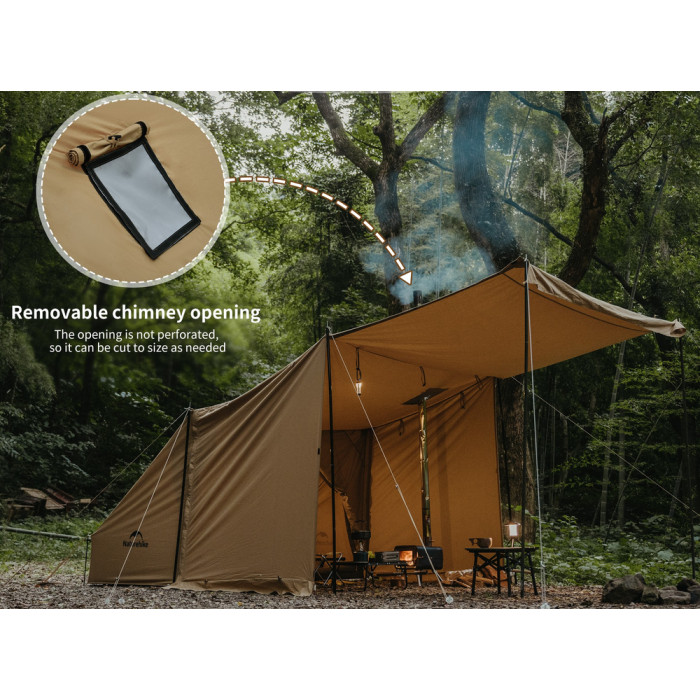 Намет одномісний із тентом Naturehike CNK2450WS026, коричневий 