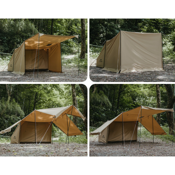 Намет одномісний із тентом Naturehike CNK2450WS026, коричневий 