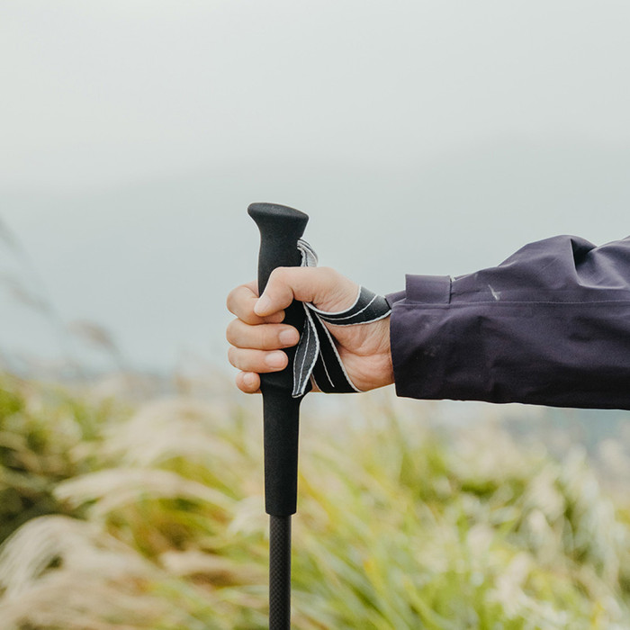 Трекінгова палиця Naturehike CNK2450DS017, 35-110 см, чорна 