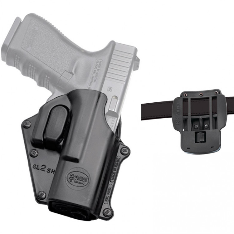 Кобура Fobus Для Glock 17/19 з регульованим по ширині кріпленням на ремінь зам (GL-2 SH Vario) 