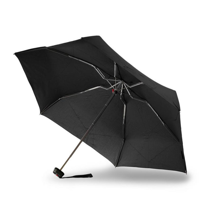 Парасолька Knirps TS.010 Black хутро /складаний /6спіц /D94x18см 