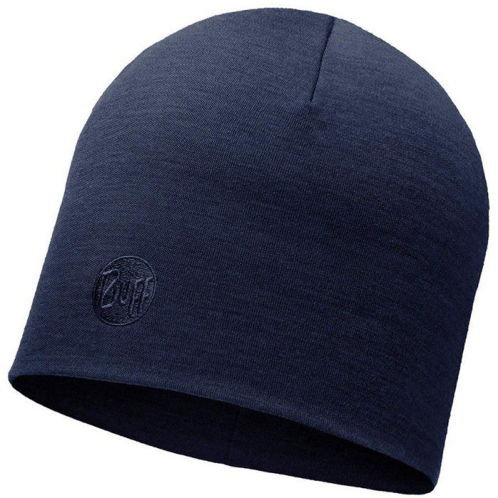 Шапка Buff Merino Wool Thermal Hat Solid (Navy) 