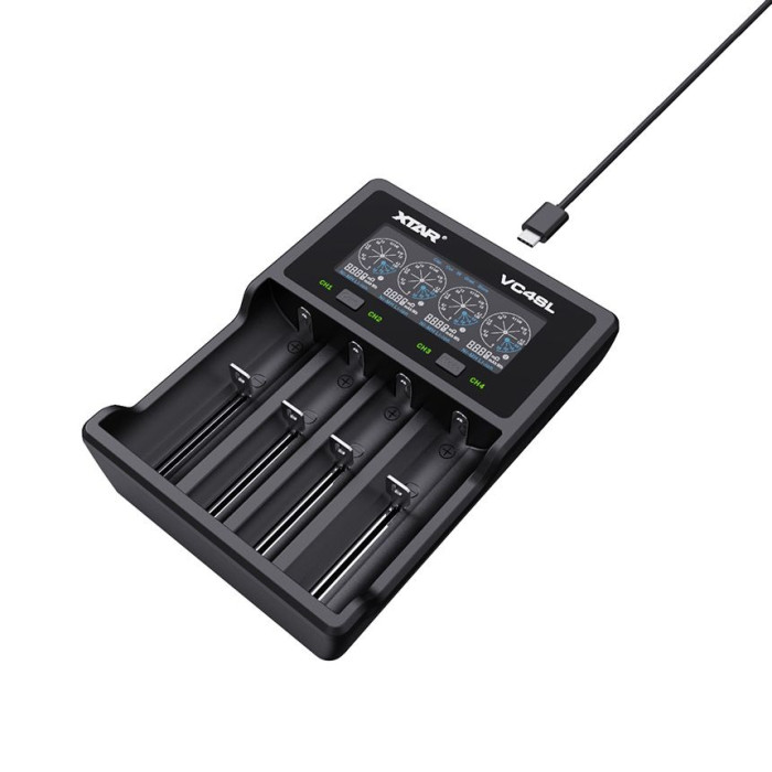 Зарядний пристрій з ЖД дісплеєм Xtar VC4SL 