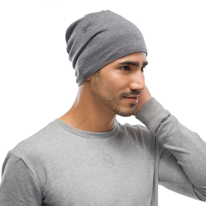Шарф-труба Buff MIDWEIGHT MERINO WOOL light grey melange 