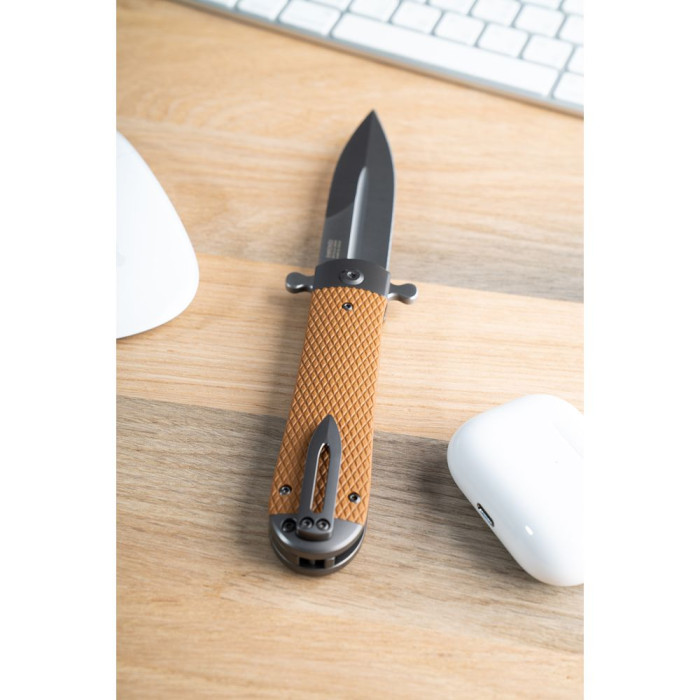 Нiж Adimanti Samson by Ganzo коричневий 