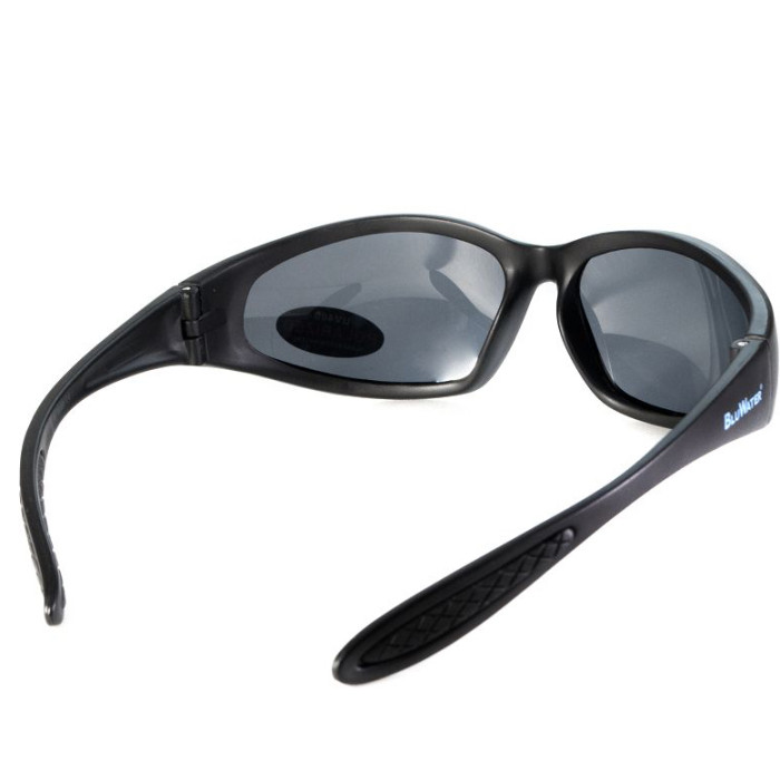 Окуляри BluWater Samson-2 Polarized (gray) чорні 