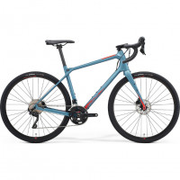 Велосипед Merida 2021 silex 4000 s(47) матовий сталевий синій (глянцевий червоний)