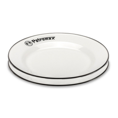 Набір тарілок емальованих Petromax Enamel Plates 26 см Білий (2 шт)