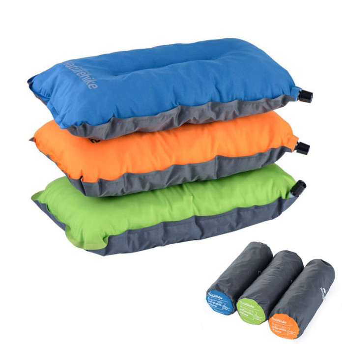 Самонадувна подушка Naturehike Sponge automatic Inflatable Pillow (NH17A001-L), синій 