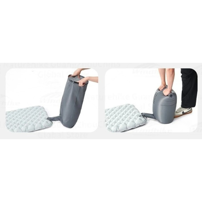 Мішок надувний універсальний для надувних матраців Naturehike, CNK2450PJ013, сірий 