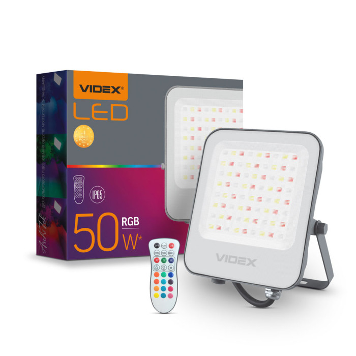 Прожектор VIDEX 50W RGB 220V 