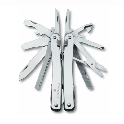 Багатофункціональний інструмент Victrorinox Swiss Tool Spirit, X Plus, 105 mm, Leather Pouch