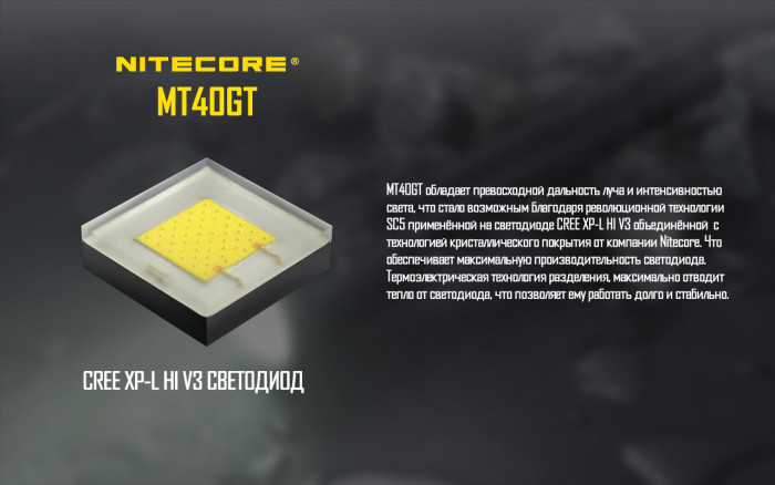Ліхтар Nitecore MT40GT 