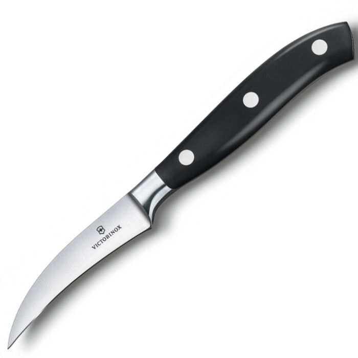 Кухонний ніж Victorinox Grand Maitre Shaping 8 см ізогн. з черн. ручкою (GB) 