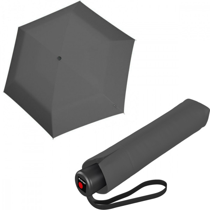 Парасоля Knirps C.056 Dark Grey Мех / Складана / 6спиць / D90x23см 