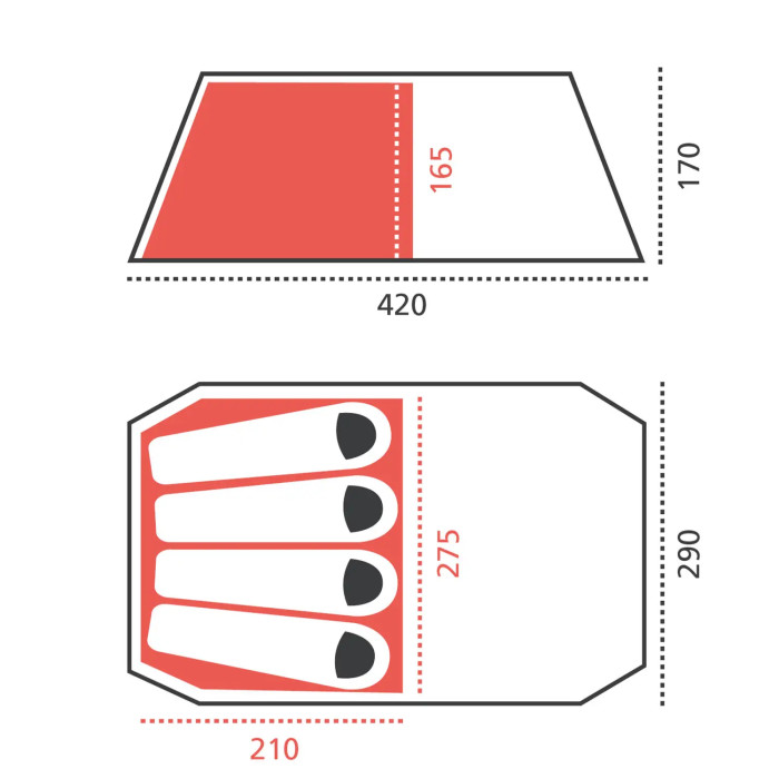 Намет Grand Canyon Robson 4 Capulet Olive (330012) 