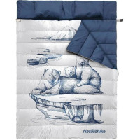 Спальний мішок двомісний Naturehike NH21MSD06, темно-синій