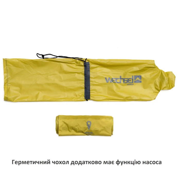 Килимок надувний Wechsel Coreo Double-Tube TL Lemon/Grey (233122) 