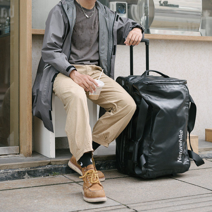 Сумка на колесах Naturehike NH21LX002, розмір S, чорна 