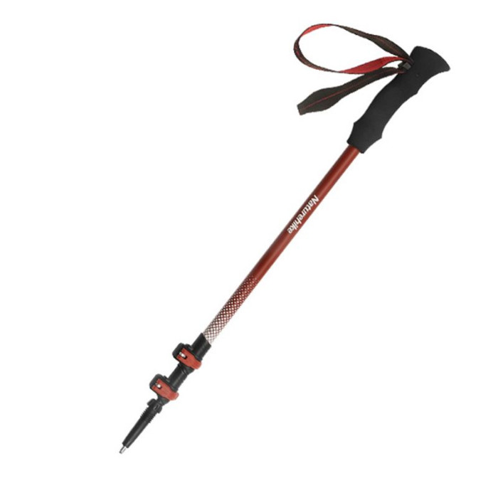 Трекінгова палиця Naturehike CNK2300DS010, 135 см, червона 